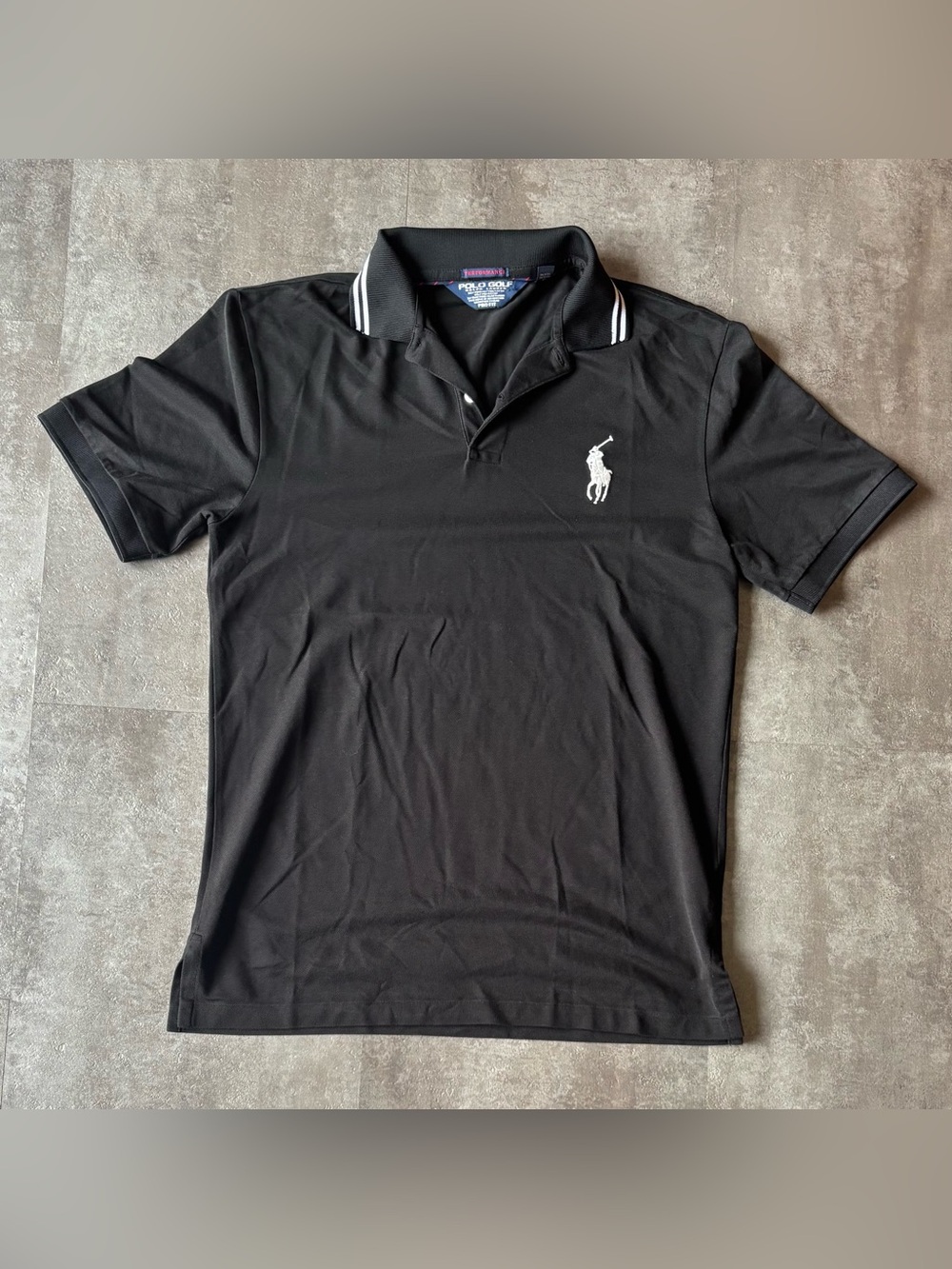 Polo Ralph Lauren Performance Golf Shirt Mens Small Big Pony Stretch
